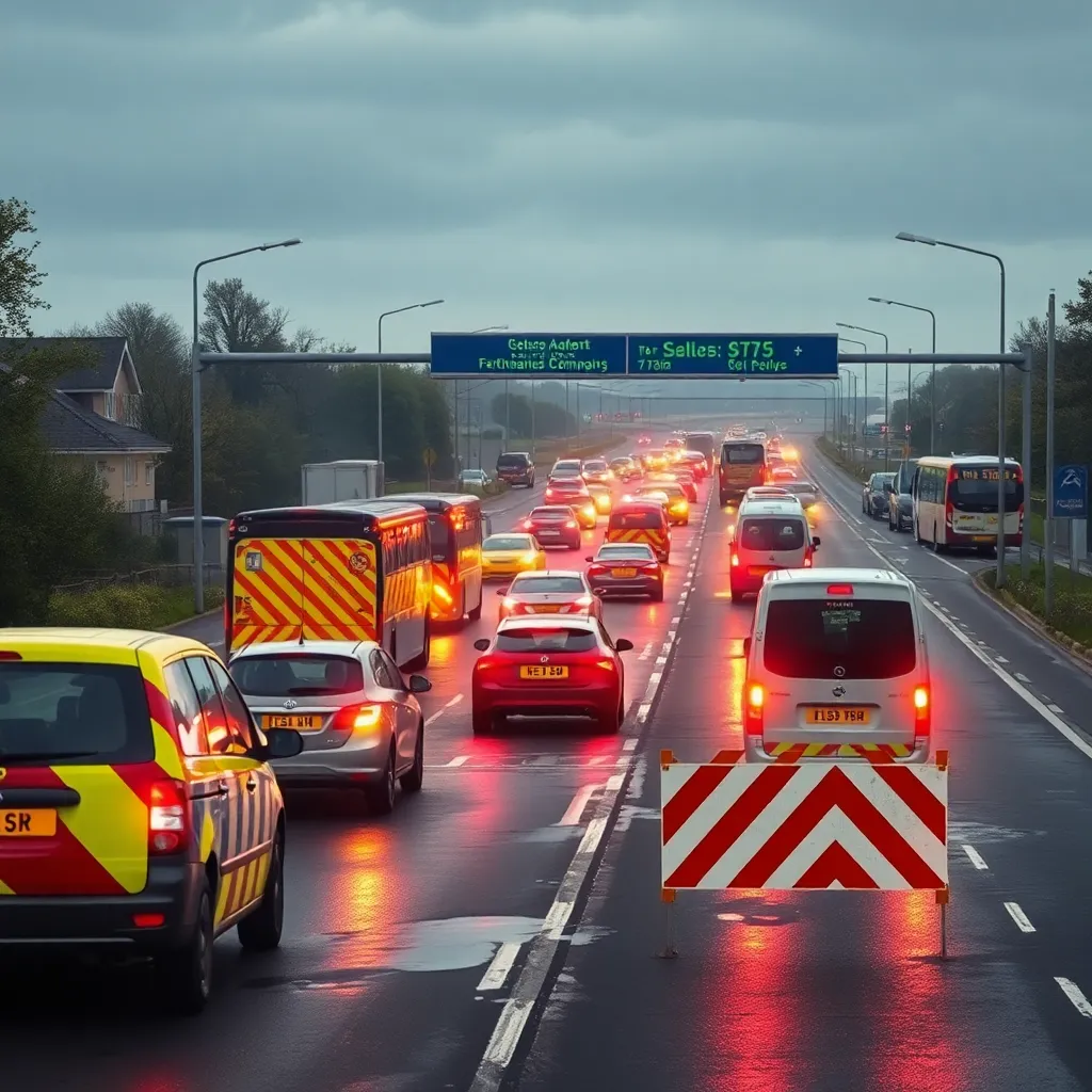 M25 Oil Spill: Traffic Delays and Lane Closure