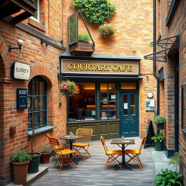 Surrey's Hidden Courtyard Café: A Gem in Cobbled Alley