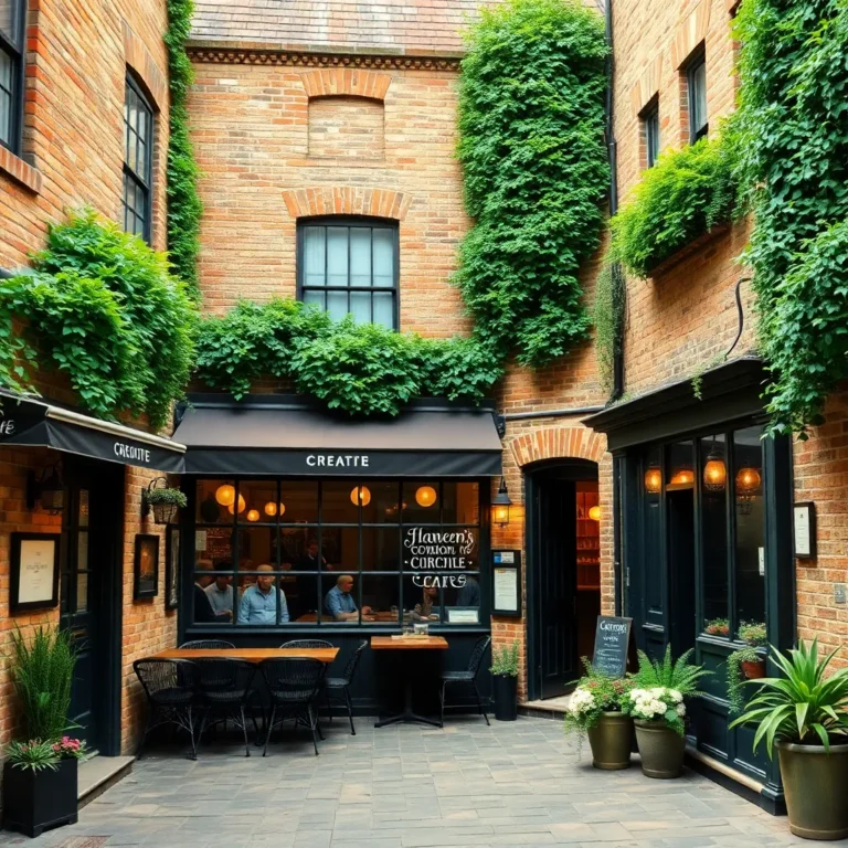 Surrey's Hidden Gem: Cobbled Alley Courtyard Café