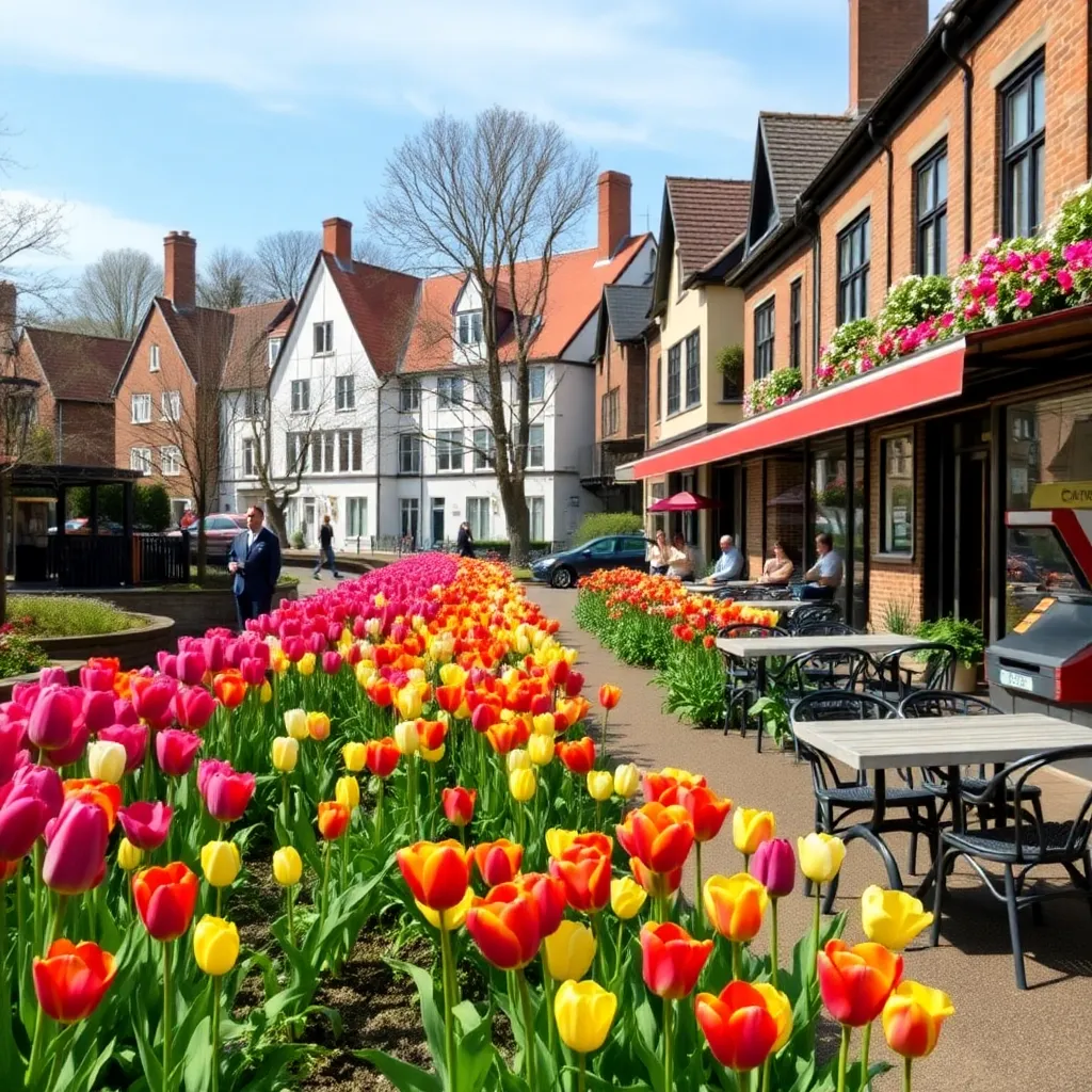 Godalming's Spring Delight: Tulip Walk & Riverside Dining