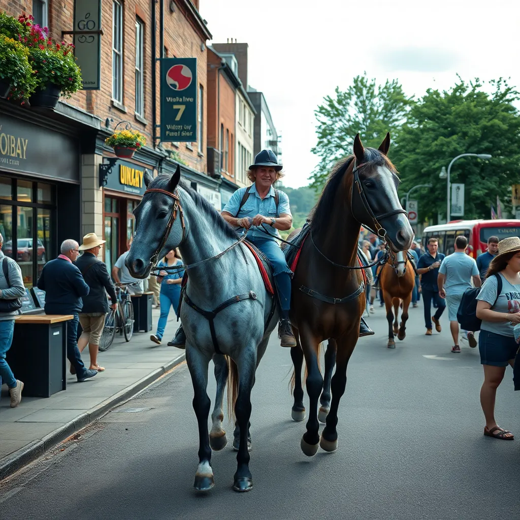 Surrey Celebrates 'Ride Your Horse to a Bar Day' with Equestrian Fun
