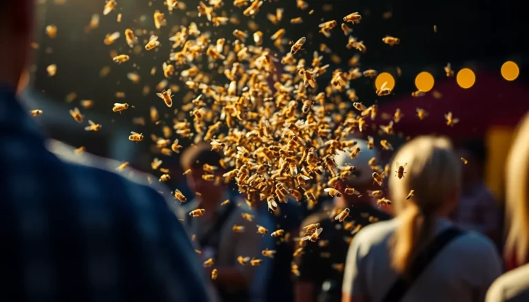 BEE SWARM CAUSES BUZZ AT GUILDFORD'S GUILFEST IN STOKE PARK