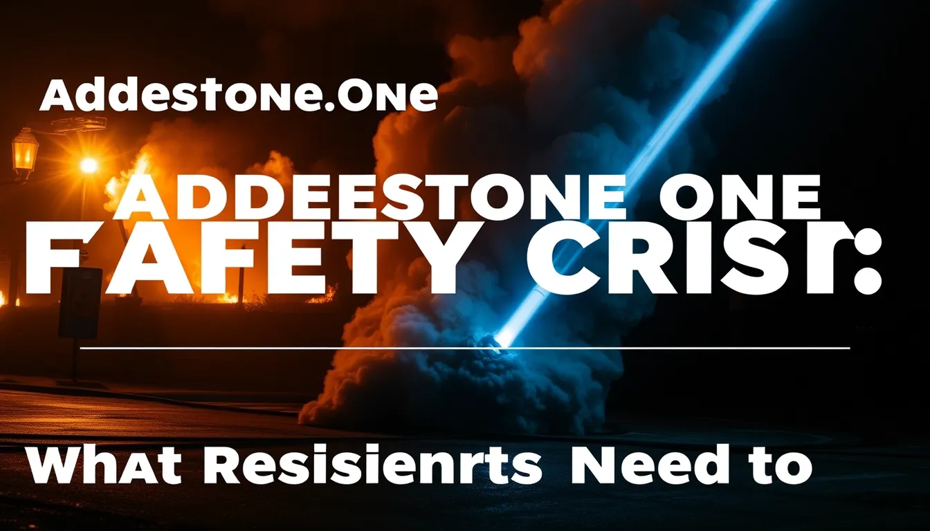 ADDLESTONE ONE FIRE SAFETY CRISIS: WHAT RESIDENTS NEED TO KNOW