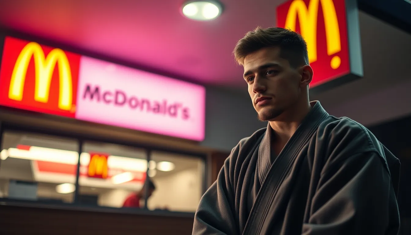 LOCAL JUDO CHAMPION WORKS MCDONALD'S SHIFTS BETWEEN TRAINING