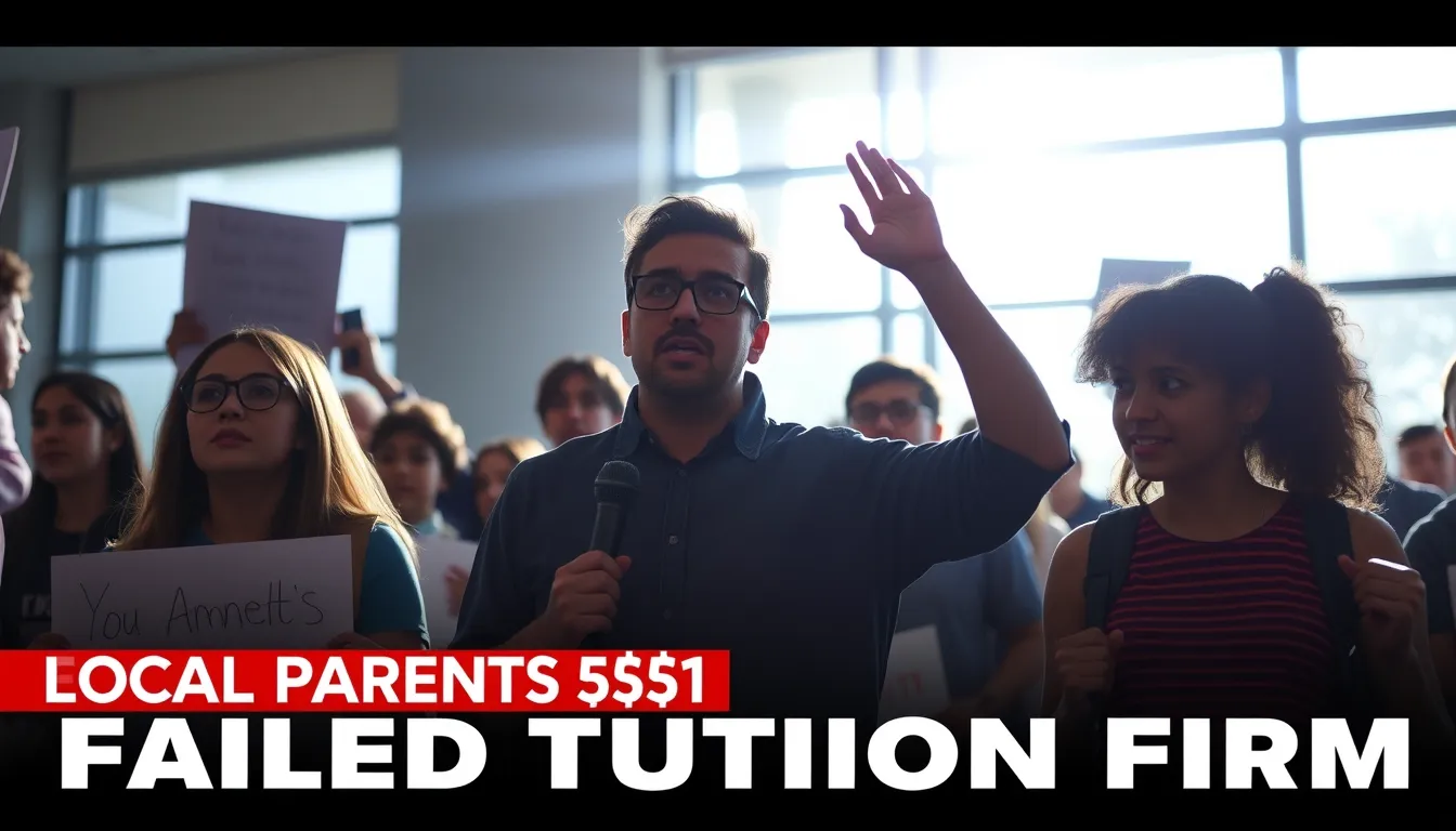 LOCAL PARENTS FIGHT BACK AGAINST FAILED TUITION FIRM