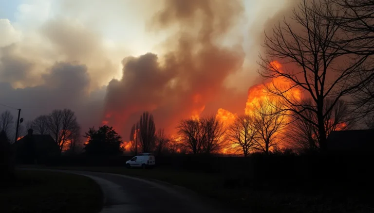MAJOR WILDFIRE SPREADS ACROSS SHEPPERTON AS CREWS BATTLE BLAZE