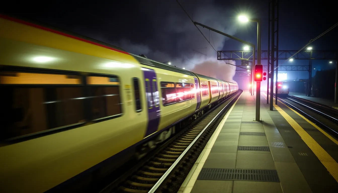 RAIL CHAOS: FIRE DAMAGES SIGNALS BETWEEN LONDON AND SUSSEX