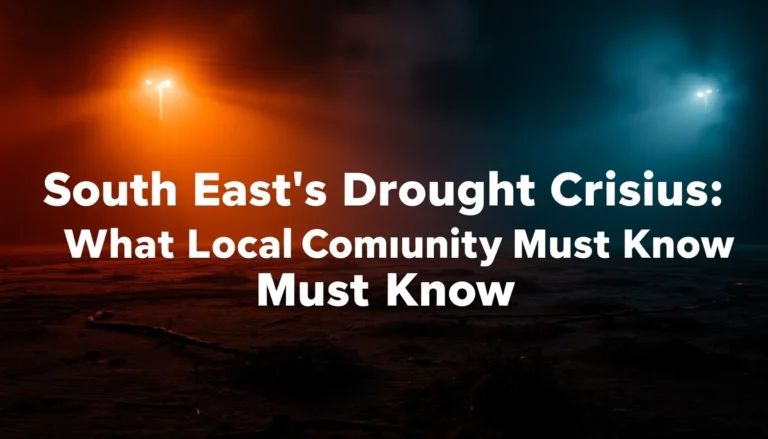 SOUTH EAST'S DROUGHT CRISIS: WHAT LOCAL COMMUNITIES MUST KNOW