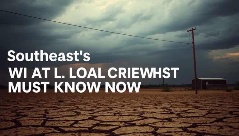 SOUTHEAST'S DROUGHT CRISIS: WHAT LOCAL RESIDENTS MUST KNOW NOW