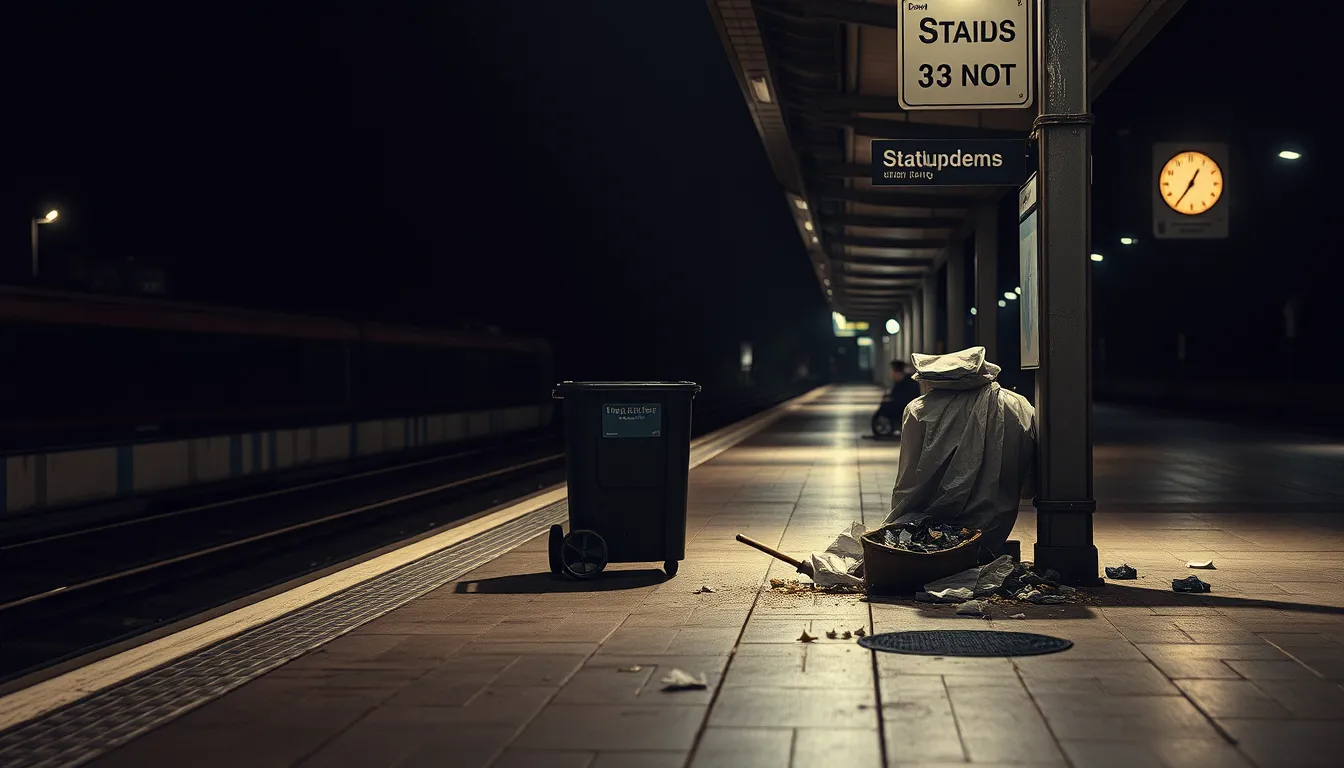 STATION LITTER CRISIS EMERGES AFTER BIN REMOVAL AT LOCAL BEAUTY SPOT