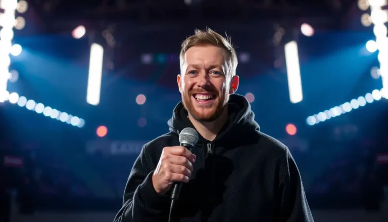 BATH OLYMPIAN GREG CACKETT SWAPS ICE FOR COMEDY STAGE