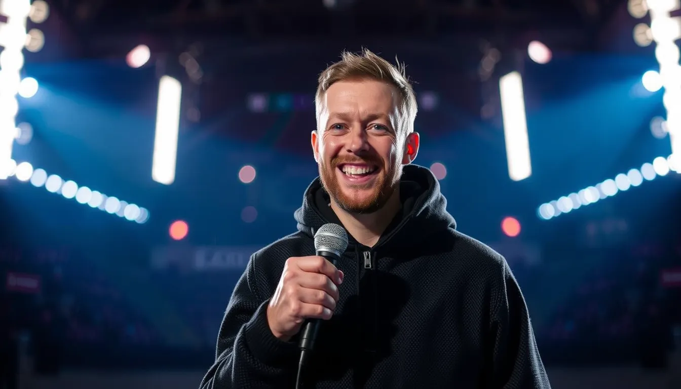 BATH OLYMPIAN GREG CACKETT SWAPS ICE FOR COMEDY STAGE