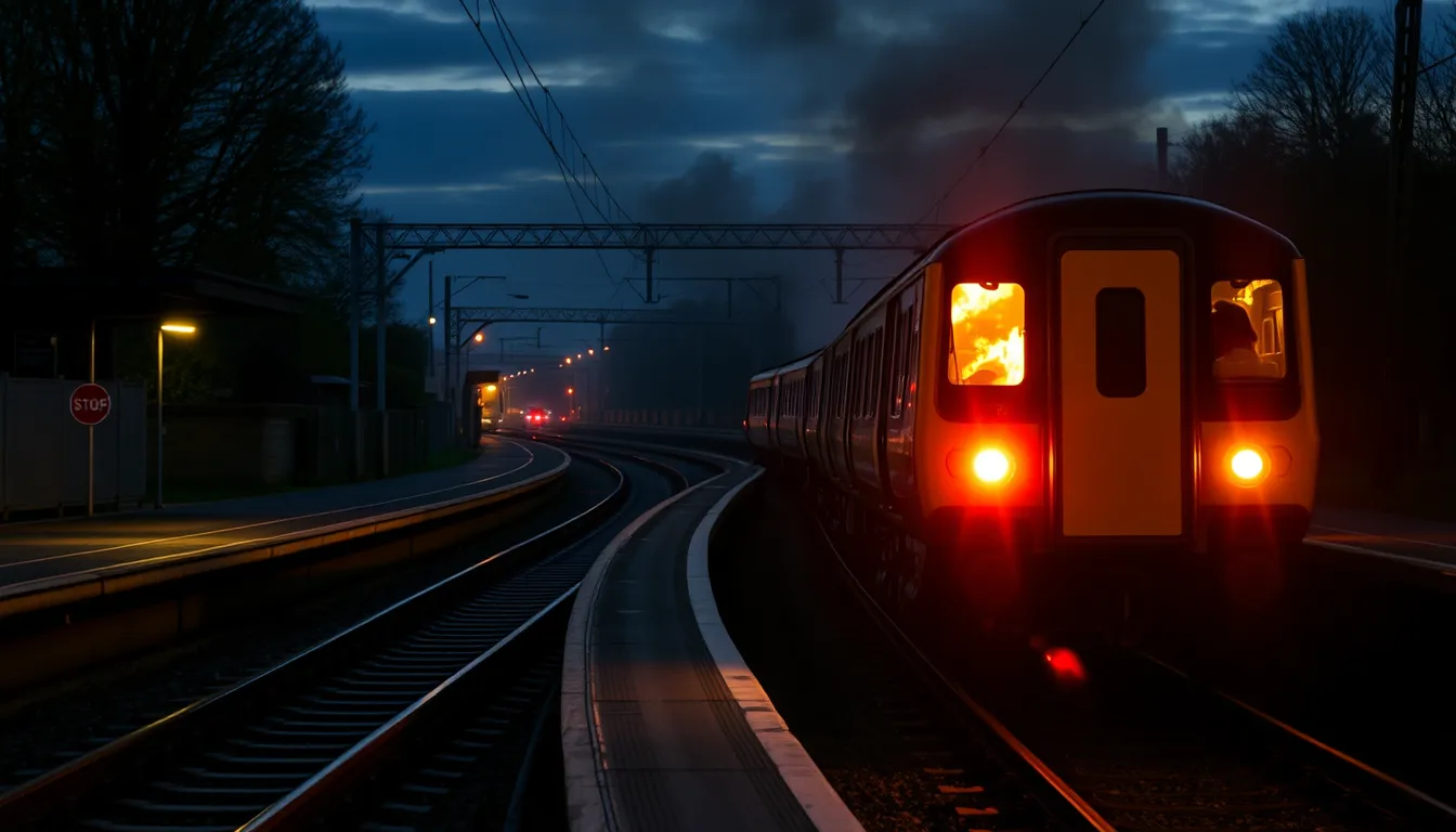 GATWICK-PURLEY RAIL LINE RETURNS TO NORMAL AFTER TRACKSIDE FIRE