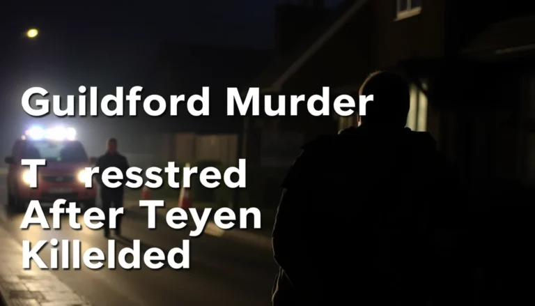GUILDFORD MURDER INVESTIGATION: TWO ARRESTED AFTER TEEN KILLED