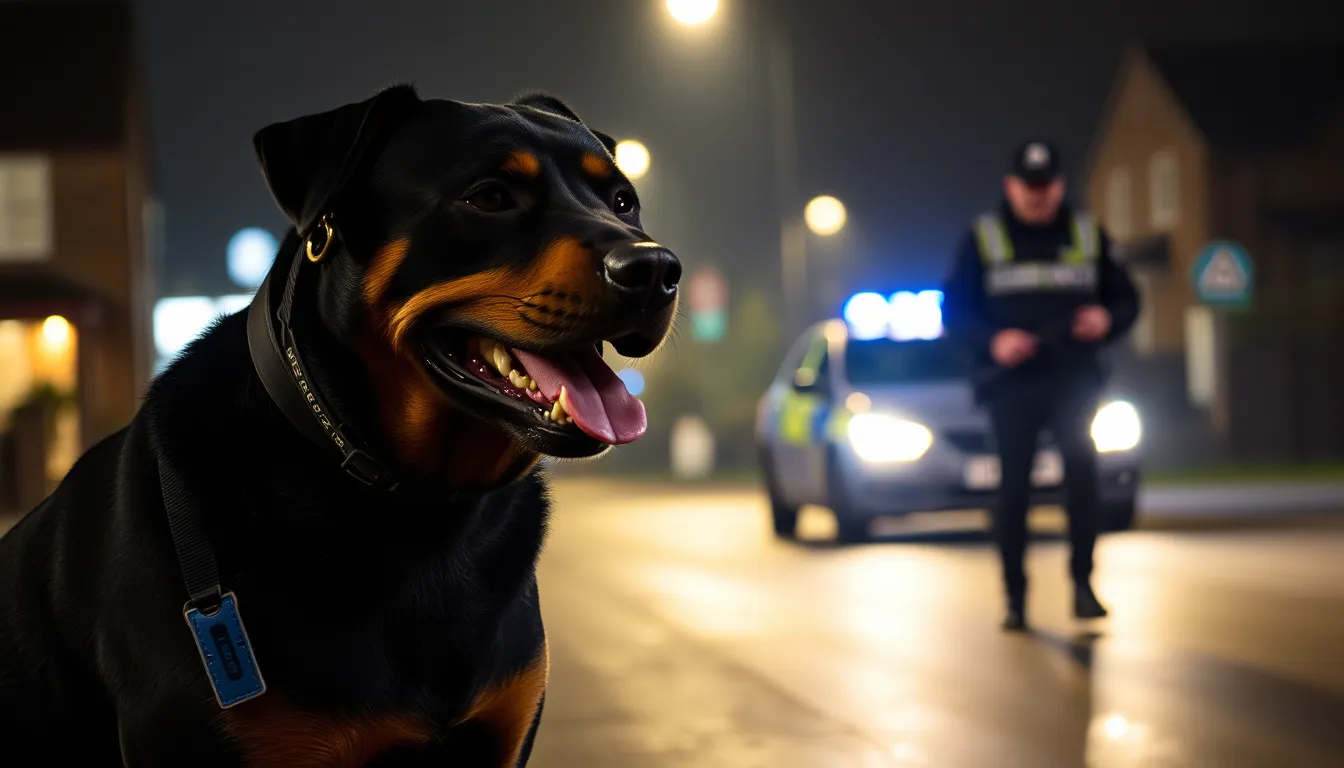 POLICE HUNT DOG OWNER AFTER ROTTWEILER ATTACKS GIRL IN STAINES