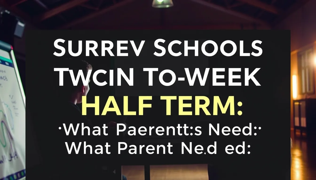 SURREY SCHOOLS BEGIN TWO-WEEK HALF TERM: WHAT PARENTS NEED TO KNOW